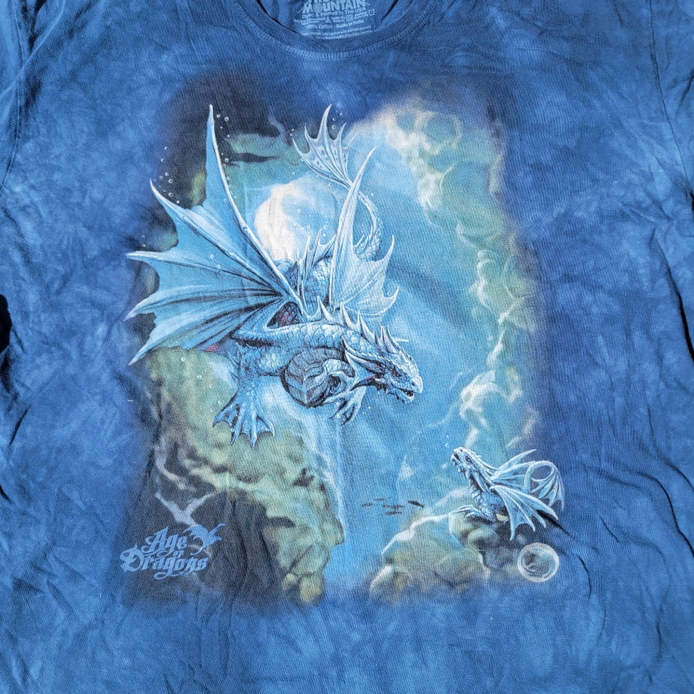 The Moutain Y2K Dragon nature tee. XL